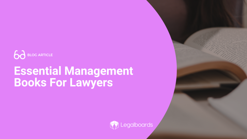 Essential Management Books For Lawyers