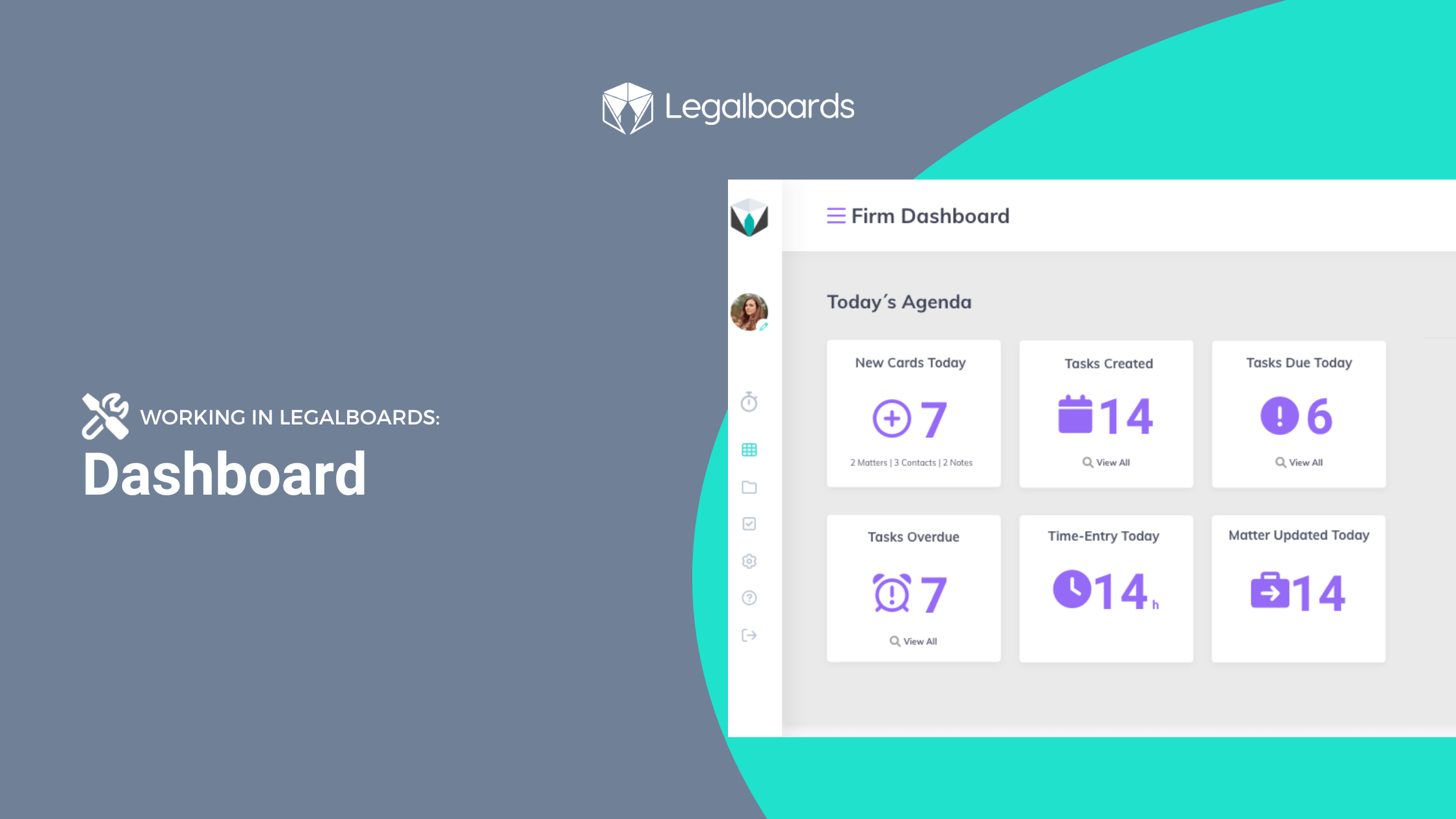 Working in Legalboards: Dashboard Feature